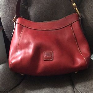 Dooney Bourke red Florentine Cassidy shoulder bag